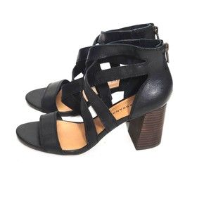 Lucky Brand Black Strappy Heels